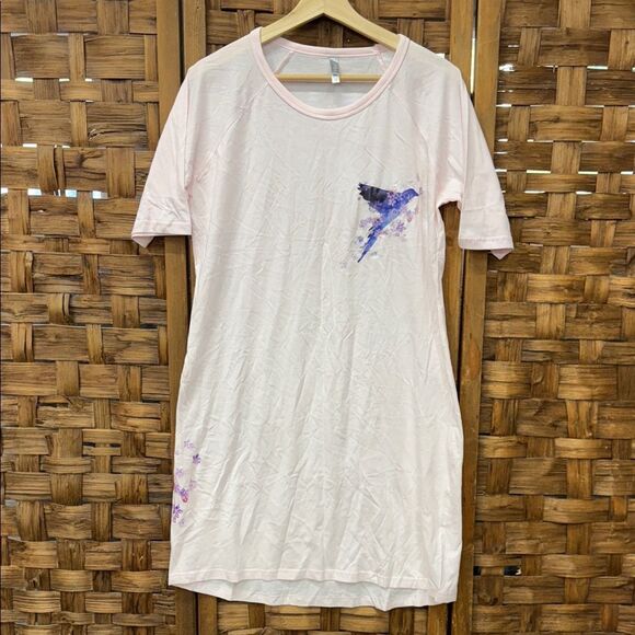 Miiyu Simons Other - Vintage Soft Pink Nightshirt with Purple Accents